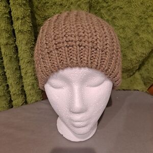 Babo Made In Florence Italy Cozy Chunky Women's Tan Knit Beanie